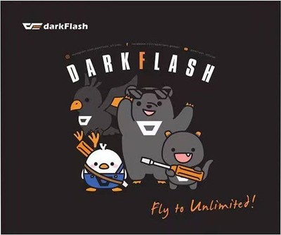 Подлога Darkflash Fly to Unlimited, S, црн