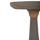 Tavolinë anësore HomeMarkt Torg Round HM18170.03, fiber cement, 41x41x62cm, gri