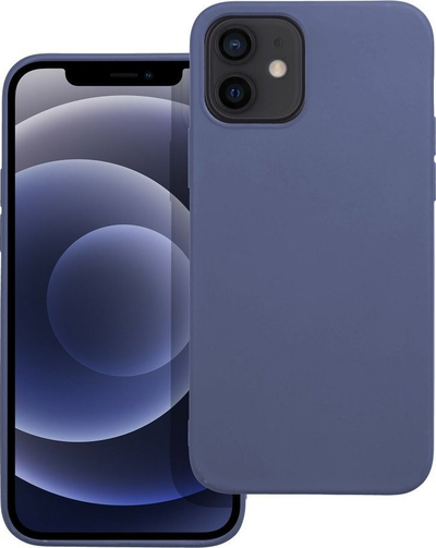 Mbulesë telefoni Matt Case për iPhone 12, silikoni, blu