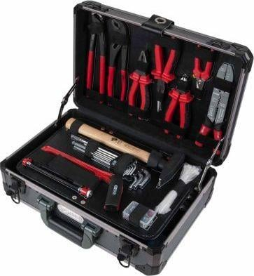 Set veglash KS Tools 911.0665, 165 copë, në valixhe alumini, i zi