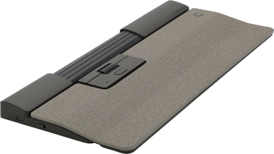 Maus ergonomik Contour Design SliderMouse Pro Wireless, pa tela, me mbajtëse kyçi standarde, gri e hapur