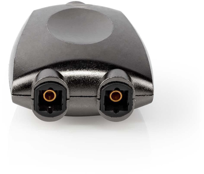 Adaptues audio optik Pro Metal, 1 në 2 SPDIF Toslink, gri gunmetal