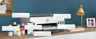 Printer multifunksional HP Smart Tank 720 AIO, termike, i zi