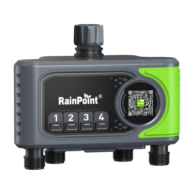 Kontroller ujitjeje RainPoint WiFi, 4 zona, me gateway, gri jeshil