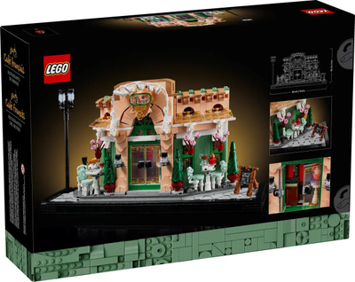 Set LEGO Icons French Café, dekor rafti, për të rritur, shumëngjyrësh