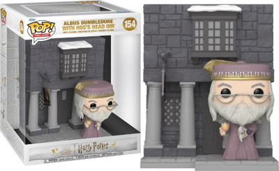 Колекционерска фигура Funko Pop Deluxe Harry Potter, Албус Дамблдор со Hog's Head Inn, 11 cm, шарена