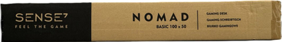 Tavolinë për lojëra Sense7 Nomad Basic, 100x50 cm, e zezë