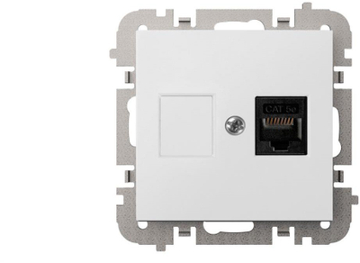 Presa kompjuterike Elektro-Plast Vestra 3848-10, RJ45 CAT5e, IP20, e bardhë