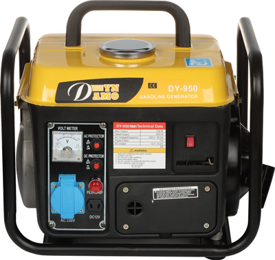 Gjenerator rryme DYN Damo DY-950, 650W, me benzinë, verdh e zi