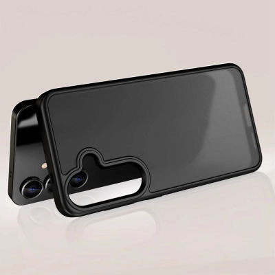 Këllëf telefoni Tech-Protect Magmat për Samsung S25, gome TPU dhe plastikë PC, mat, i zi