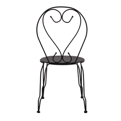 Karrige Amore alumini 42×48×90 cm (HM5007.11), zezë