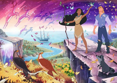 Puzzle Ravensburger Disney Pocahontas, 1000 copa, shumëngjyrësh