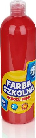 Bojë akrilike Astra School Paint In A Bottle 301217005, 500 ml, e kuqe e errët