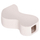 Dekor tavoline qeramike Sebor 13x6x22Hcm (HM4590.01), bardhë