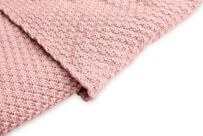 Ќебенце со капаче Sensillo Hooded Swaddle, 100% бамбус, 90x85cm, розова