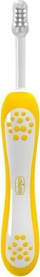 Set furçash dhëmbësh për kalamaj Chicco Lilac Mustard, 6–36 muaj, 2 copë