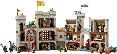Set LEGO Lion Knights' Castle, kështjellë mesjetare, ndërtim modular, shumëngjyrësh