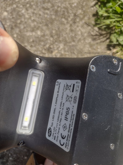 Llambë diellore LED REV Butterfly, 1.5W, me sensor lëvizjeje, e bardhë