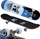 Skateboard ReDo Gallery Pop Interstellar, komplet, me dizajn kozmik, blu me bojë të zezë