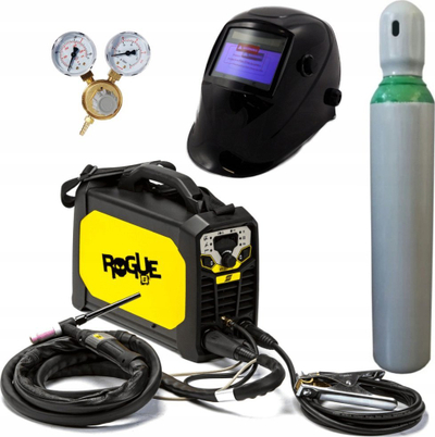 Aparat saldimi inverter Esab Rogue ET 180i, MMA TIG, 200A, i verdhë me të zi