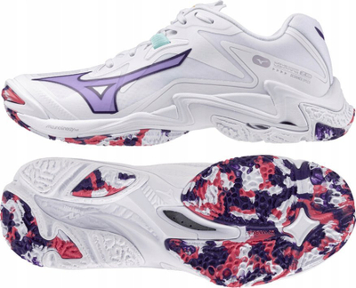 Atlete trajnimi për femra Mizuno Wave Lightning Z, për volejboll, të bardha