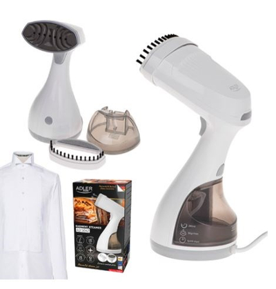 Hekur me avull vertikal Adler AD 5042, 1500W, depozitë 280ml, i bardhë