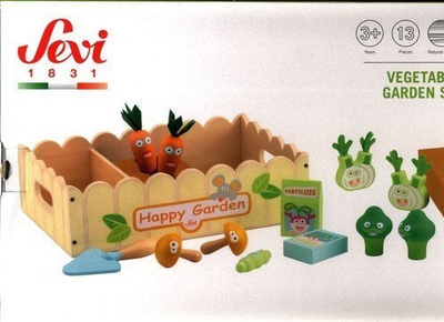 Lodër edukative Sevi Garden Set, me zarzavate, shumëngjyrëshe