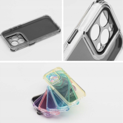 Kapak telefoni Matrix Clear Case për iPhone 15, TPU, transparent, i zi