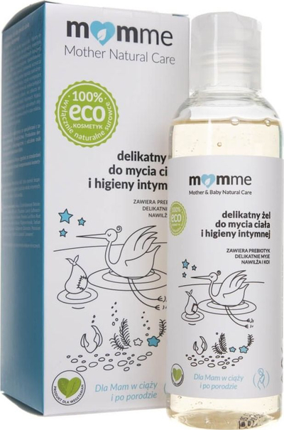 Xhel intim Momme Mother Natural Care, për gra shtatzëna edhe nëna të reja, 150 ml, transparent