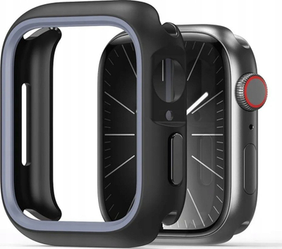 Mbulesë ore DUX DUCIS Bamo Series për Apple Watch 45mm, hybrid PC TPU, mban orën nga goditjet, zi-gri