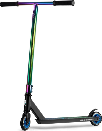 Trotinet stunt Soke EVO Street Dark Rainbow, rrota PU ABEC 9, deri 100kg, shumëngjyrësh