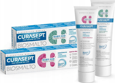 Паста за заби Curasept Biosmalto Baby Kid, 6 месеци до 6 години, 50 ml, нане