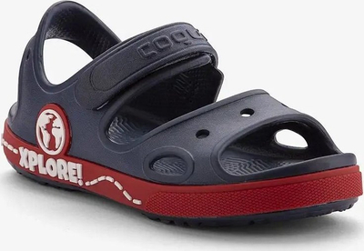 Sandale për kalamaj Coqui Yogi Jr 8861-407-2109A, material CoquiAir, me rrip mbyllje, blu me të kuqe