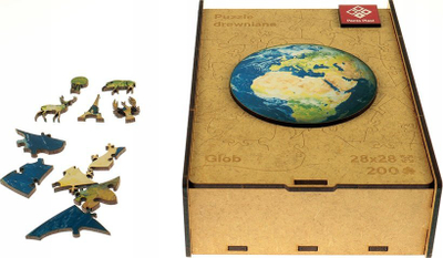Puzzle druri Panta Plast Glob A3, 200 copa, shumëngjyrësh