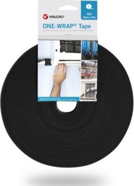 Rrip lidhës Vel OWCT, 25m, 13mm, i zi