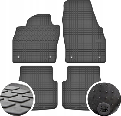 Tapete gome për Skoda Scala, të posaçme, set 4 copë, të zeza