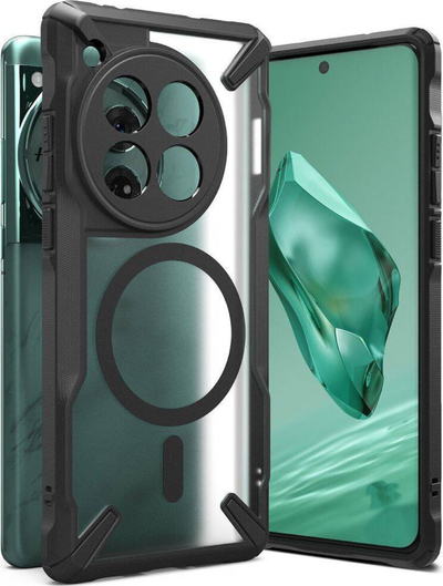 Kapak telefoni Ringke Fusion X Magnetic për OnePlus 12, MagSafe, i zi matte