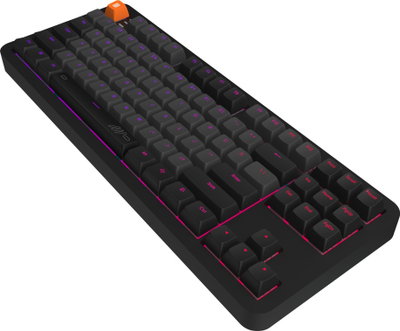 Tastjer Dark Project ALU87B Gamma, mekanike TKL, RGB, me kabllo, e zezë
