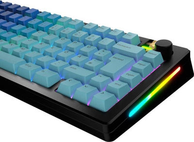 Keycaps GPBT Ocean V2, set PBT, layout gjerman DE, oqean blu