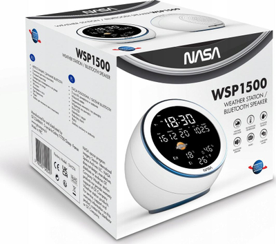 Stacioni i motit i NASA, radio altoparlanti WSP1500, i bardhë