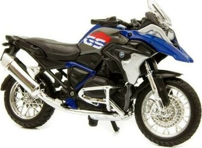 Model motor BMW R 1200 GS 2017 Maisto, shkallë 1:18, me bazament, shumëngjyrësh