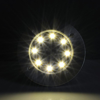 Llambë dielli për kopsht Saska Garden, 8 LED SMD, set me 12 copë, ngjyrë argjendtë