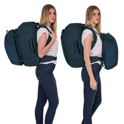 Çantë shpine udhëtimi Thule Landmark 60L, me daypack 20L, për goca, blu e errët