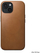 Mbulesë Nomad Modern Leather për iPhone 15 6.1", lëkurë natyrale, English Tan