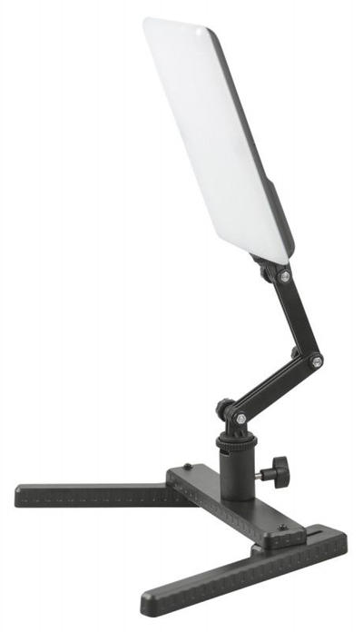 Lampë tavoline Kaiser Fototechnik LED 5850, dritë e bardhë, gri