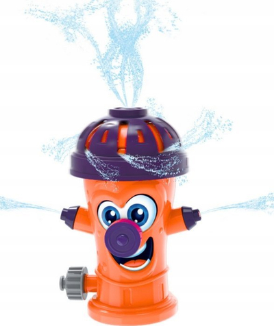 Sprinkler lodër për kopsht Hydrant Fountain, rreze 2.5 m, portokalli