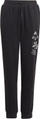 Pantallona për goca adidas BLUV Q3 Pant Jr IA1552, pambuk i përzier, me xhepa anësorë, të zeza