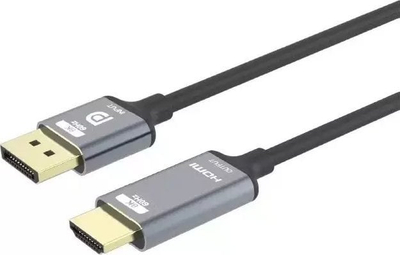 Кабел PremiumCord DisplayPort во HDMI 2.1, 8K 60Hz, 2m, црн