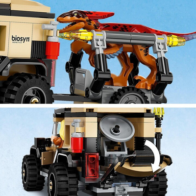 Set LEGO® Jurassic World™ 76951 Pyroraptor and Dilophosaurus Transporter