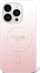 Mbulesë telefoni Guess GUHMP16LHGRCELP, për iPhone 16 Pro 6.3", MagSafe, rozë me shkëlqim